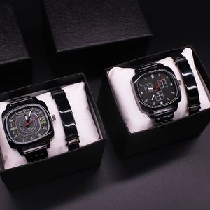 Men's Watch Business Gift Set Wholesale Wristwatch Alloy Stainless Steel Bracelet Promotion Giveaways Trending Products Gifts - Product Image 3