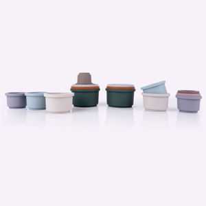 बीपा-मुक्त और विषाक्त मुक्त शैक्षिक संवेदी ब्लॉक सेट 6 मीटर + सिलिकॉन बेबी स्टेकिंग खिलौने - Product Image 6