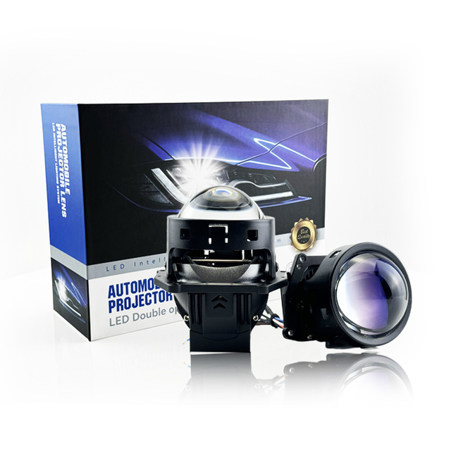 2.5 Blue Bi Led Lens Retrofit Kit LED 5500K Car Retrofit Headlight LED Headlights Bi Led Projector Headlight Lens