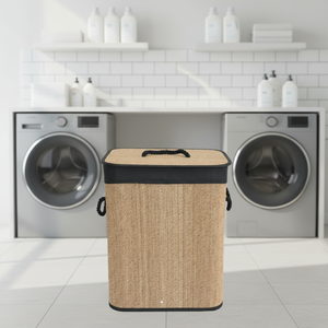 retangular sales good, foldable bamboo <strong>hamper</strong> - Product Image 3