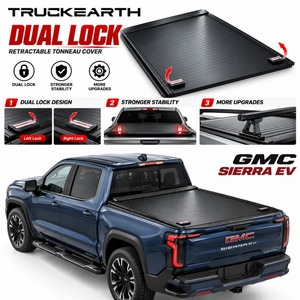 ฝาปิดกระบะท้ายแบบม้วนเก็บได้ด้วยมือสำหรับรถกระบะ GMC Sierra EV พร้อมระบบปลดล็อคคู่ สามารถปลดล็อคได้ทั้งสองด้าน - Product Image 1
