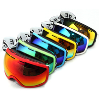 Lunettes de ski anti-buée à double lentille avec protection UV400, coupe-vent, pour hommes et femmes, pour les sports d'hiver en plein air
