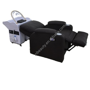 Kisen Pipeless Electric Recline Shampoo Chair Salon <b>Bed</b> with <b>Portable</b> Head Spa Bac with 60L Water tank - Product Image 1