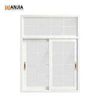 Ventanas de Vidrio Fijas con Rejillas Decorativas de Seguridad, Diseño de Vidrio Templado, Ventana Corredera de UPVC