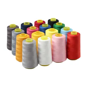 Nylon collé Uv coton 1mm cire ciré 120d/2 rayonne Polyester Machine à broder surjeteuse fils à coudre produit pour la couture