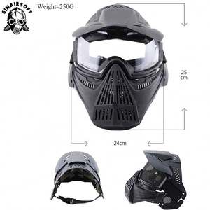 Masques intégraux de protection pour le tir à l'arc CS, casque noir pour le combat, accessoires de masquage pour le paintball et le tir à l'arc - Product Image 5