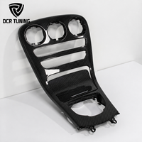 Couverture de console intérieure en fibre de carbone pour tableau de bord Mercedes Benz Classe C W205 AMG C43 C63 Remplacement direct