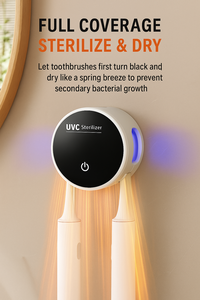 حامل فرشاة أسنان للشحن من النوع C من الشركة الأصلية OEM ، تجفيف تعقيم بجهاز تعقيم في الحمام - Product Image 5