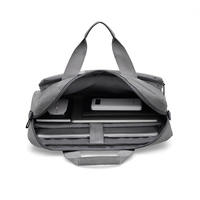 Sacoche d'ordinateur portable en tissu Oxford durable avec logo personnalisé pour hommes et femmes, sacoche d'affaires avec bandoulière, housses pour ordinateurs portables en gros