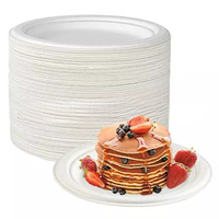 Plateau à compartiments écologique Emballage en plastique biodégradable Assiettes amidon de maïs Assiettes jetables Thali combo pack