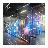 Écran transparent en verre pour fenêtre intérieure GPXP P3.91, fenêtre extérieure. Écran LED en verre transparent pour la publicité