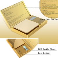 200g balance numérique de bijoux taille de poche 0.01g résolution écran LCD 6 unités 500g poids max méthode électronique fonction tare gramme
