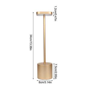 Modern Nordic Minimalist Cordless USB Rechargeable Touch <b>LED</b> 3W Warm White Dimmable Metal Table <b>Night</b> <b>Lights</b> for Living Room - Product Image 2
