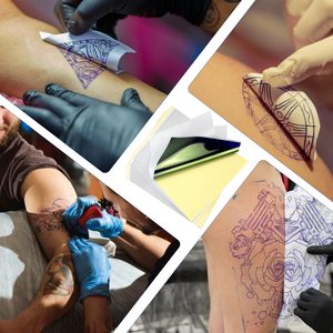 100 Hojas de Papel de Transferencia Térmica para Tatuajes, Papel de Copiadora A4 para Artistas del Tatuaje - Product Image 4