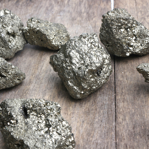 Wholesale Natural Pyrite Stone Cluster Nuggets Rough Raw Pyrite Crystal Healing Stones - Product Image 2