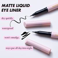 Crayon eye-liner liquide mat OEM, maquillage pour les yeux, séchage rapide, longue tenue, imperméable, personnalisable, crayon eye-liner noir