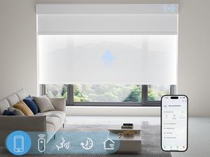 Persianas Enrollables Dobles, Opacas y Semi Opacas, con Control Remoto, Compatibles con Alexa/<span class=keywords><strong>Google</strong></span>/Apple, Adecuadas para el Hogar/Oficina - Product Image 2