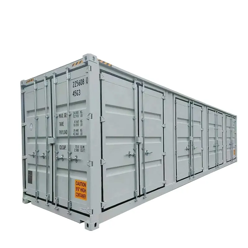Hoge Kubus Open Zij Verzending Container Multi-Side Deuren Opening 40ft Draagbare Zelfopslag 40 Ft Lengte