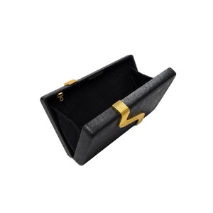 Pochette élégante en PU pour femme avec chaîne détachable, sac de soirée de luxe contemporain en PU, idéal pour mariage, défilé de mode ou dîner - Product Image 3