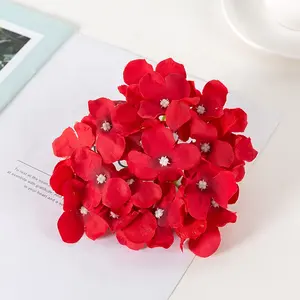 16 renkler 16cm 50 adet/paket yapay çiçekler ipek çiçek kafaları yapay ortanca düğün dekorasyon için