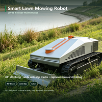 Robot tondeuse à gazon entièrement automatique intelligent avec navigation GPS et télécommande pour cour, tondeuse à gazon électrique