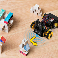 Kit de voiture robot intelligente programmable Robotlinking ESP32 IoT avec roues, évitement d'obstacles, suivi et codage Scratch pour Arduino