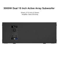 Doble subwoofer de matriz activa de madera de 15 pulgadas LA215PD 3000W Equipo de sonido para actuaciones de bar y equipo de sonido