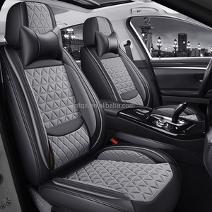 Fundas de Asiento de Coche de Cuero con Soporte Lumbar Integrado, Transpirables, Universales, para 5 Plazas, Compatibles con Citroën C3 <span class=keywords><strong>C4</strong></span> C5 Aircross Berlingo <span class=keywords><strong>Cactus</strong></span> - Product Image 2