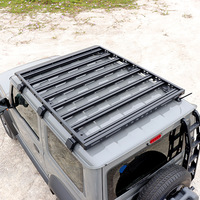 JOP4X4 Porte-bagages de toit de voiture en aluminium 19-24 2 portes pour Suzuki 4th Gen Jimny Sierra JB64 JB74 Matériau en acier