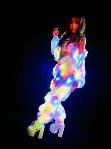 Costume de chanteur pour boîte de nuit lumineuse à LED, vêtement coloré et lumineux, de Performance de scène, - Product Image 2