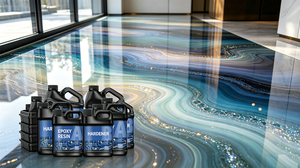 Manufacturer Clear Liquids Self Leveling <b>Epoxy</b> Resin for <b>Flooring</b> <b>Coating</b> Anti-slip Metallic <b>Epoxy</b> Resin with Marble Effect - Product Image 6