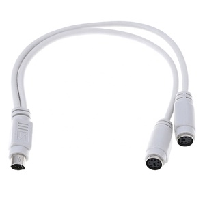 Bo Mạch Chủ <span class=keywords><strong>PS2</strong></span> PS/2 Splitter <span class=keywords><strong>Adapter</strong></span> Cable 6Pin Mini <span class=keywords><strong>Din</strong></span> Nam Để 2 Nữ Cho Chuột Bàn Phím Đầu Đọc Thẻ Máy Quét Laser - Product Image 2