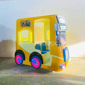 Máquina de videojuegos de carreras de autos para niños con 4 asientos, operada con monedas, para parques de atracciones, juegos de autobús giratorio - Product Image 3
