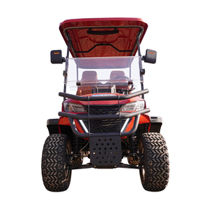 Voiture de <span class=keywords><strong>golf</strong></span> électrique <span class=keywords><strong>4</strong></span> places avec sièges en cuir souple, confortable pour de longues balades - Product Image 2