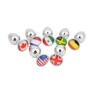 Оптовая продажа персонализированных анальных пробок премиум-класса из нержавеющей стали с индивидуальным изображением — лучшие женские анальные пробки - Product Image 1