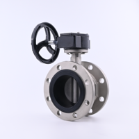 Gaotong Vanne papillon manuelle en acier inoxydable Joint NBR/EPDM Connexion à bride pour alimentation en eau DN50-DN300 de drainage PN10/16