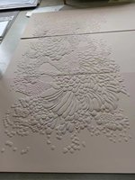 Panneaux muraux en cuir gris blanc Zhenling pour la décoration murale de la maison