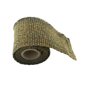 Tuyau d'échappement de voiture 2 pouces x 1 m en fibre de verre isolant pour voitures modifiées, amélioration et rénovation, noir titane - Product Image 2