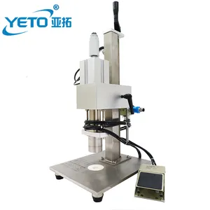 반자동 공압 알루미늄 캡 압착 공구 소형 바이알 캡핑 기계