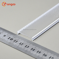 Diffuseur de lumière micro-prismatique en polycarbonate pliable et roulé, ignifuge UL94-V0, anti-éblouissement, gaufrage PC, abat-jour linéaire