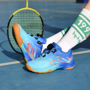 Chaussures de badminton pour enfants, design mignon, anti-collision, sécurité, boucle rotative, lacets, semelle en plaque de carbone, chaussures de sport pour entraînement et match - Product Image 5
