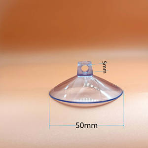 GQK Ventouse en PVC transparent durable multi-tailles 25-80 mm à trou traversant pour meubles, articles décoratifs, butées de porte et outils de déménagement - Product Image 3