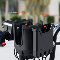 SUNNUO universel poussette landau ABS porte-gobelet biberon boisson café porte-gobelet avec support pour téléphone portable
