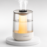 Humidificateur d'air ultrasonique 5L grande capacité, double buse de brumisation, diffuseur de brume froide intelligent pour chambre, maison, bureau