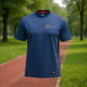Ttake T-shirt à manches courtes bleu 2XL Performance Sport Wear - Product Image 3