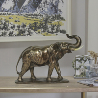 Statues modernes en poudre d'argent en résine imprimée léopard, modèle animal artisanal pour la décoration intérieure de la maison, accessoires de bureau, thème Anime