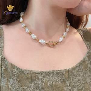 Collar de Perlas Barrocas al por Mayor en Plata 925 para Minoristas de Joyería y Grandes Almacenes, Diseño Personalizado Confidencial, <span class=keywords><strong>17</strong></span> Años de Experiencia - Product Image 1