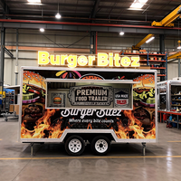Remorque mobile pour pizza et snacks, 36 pieds, cuisine commerciale entièrement équipée, camion-remorque pour la restauration