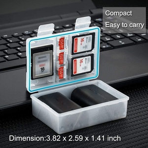 Caja de almacenamiento de batería impermeable multifunción para caja de tarjeta de memoria SD MSD - Product Image 5