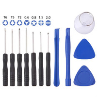 Tournevis réparation de téléphone portable, Kit d'outils manuels, ouvrir la barre d'écran démonter le jeu de tournevis, outils de réparation de téléphones portables combo 12 en 1